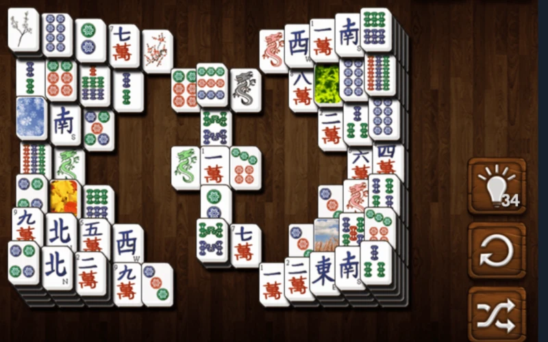 Bộ bài Hoa trong trò chơi mahjong tiles