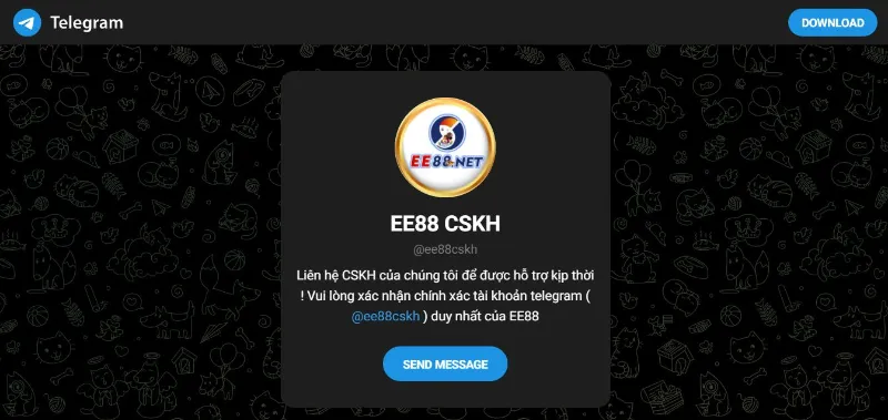 Gặp bất kỳ khó khăn nào tải app cần liên hệ ngay CSKH EE88